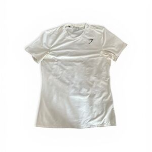 Gymshark White Short Sleeve  Training Tee